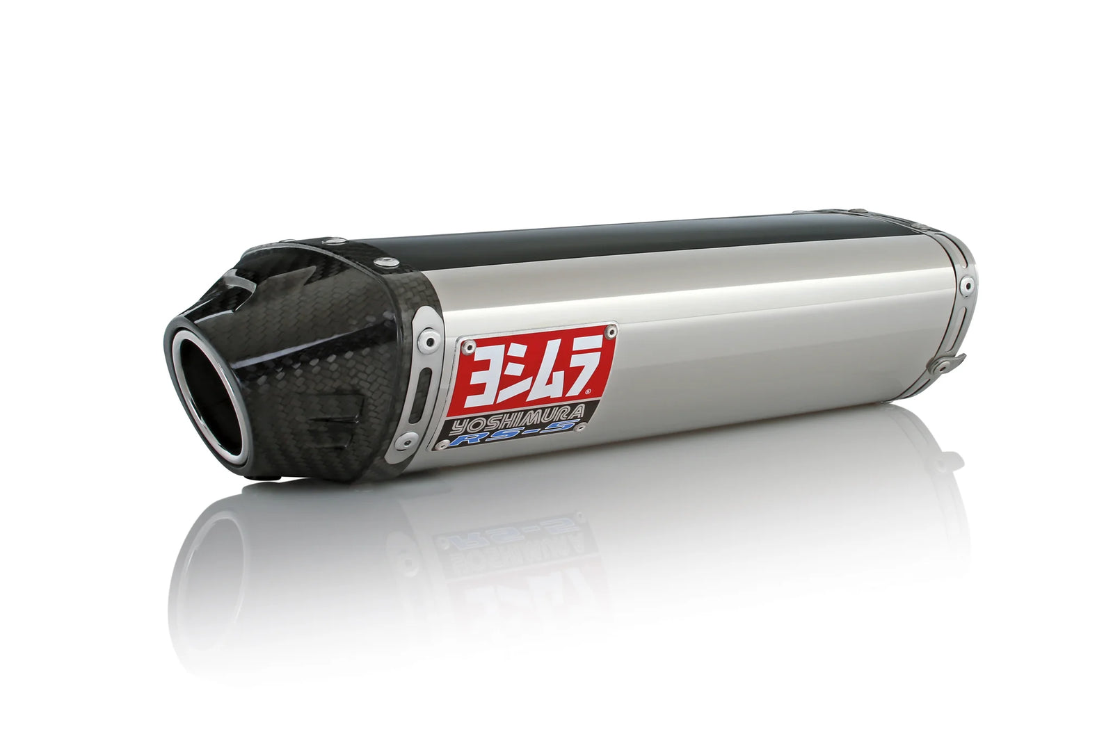 Yoshimura CBR600RR 07-08 RS-5 Stainless Slip-On Exhaust, W/ Stainless Muffler