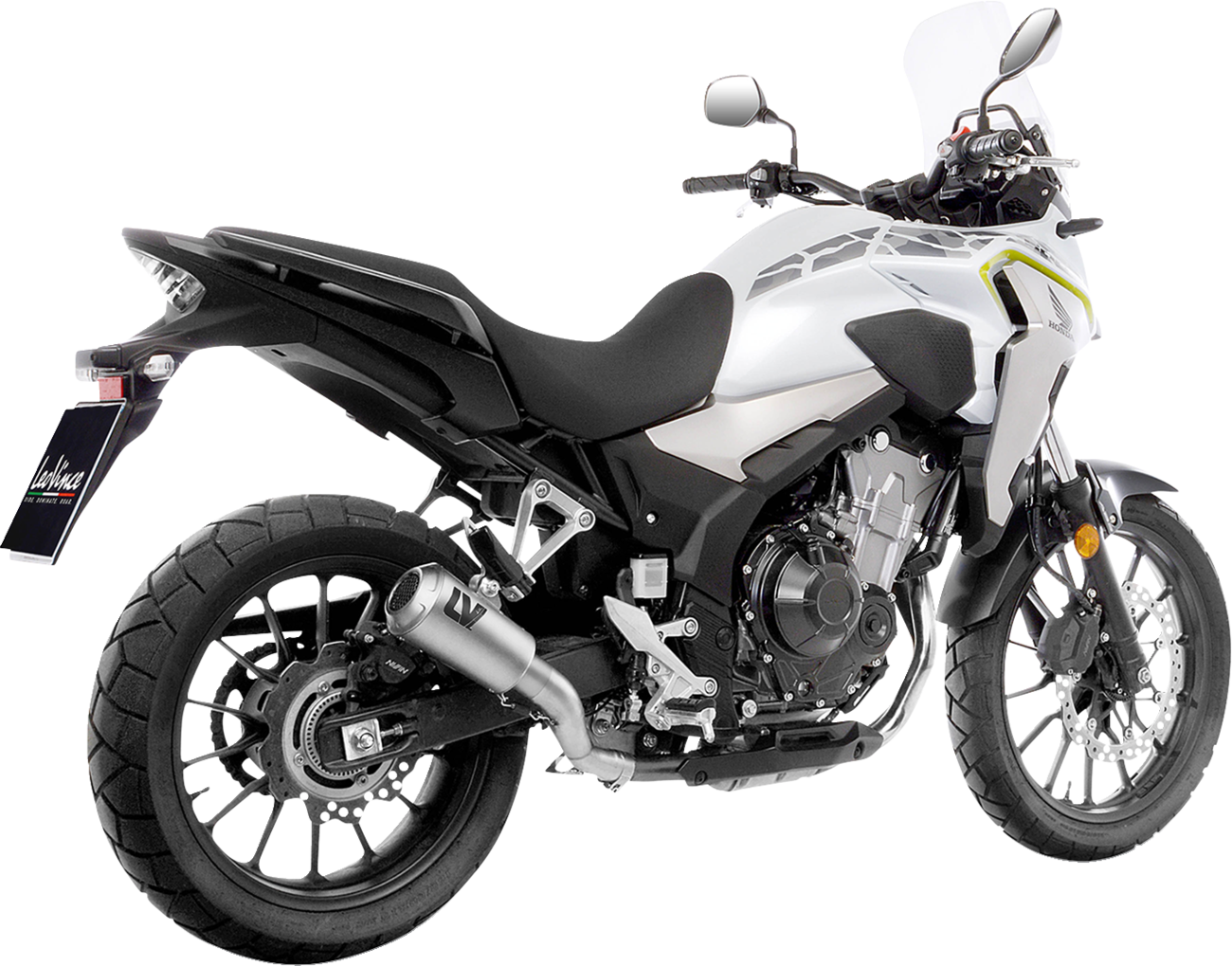 LeoVince LV-10 Slip-On Muffler - Stainless Steel - CB/CBR 500 F/R/X