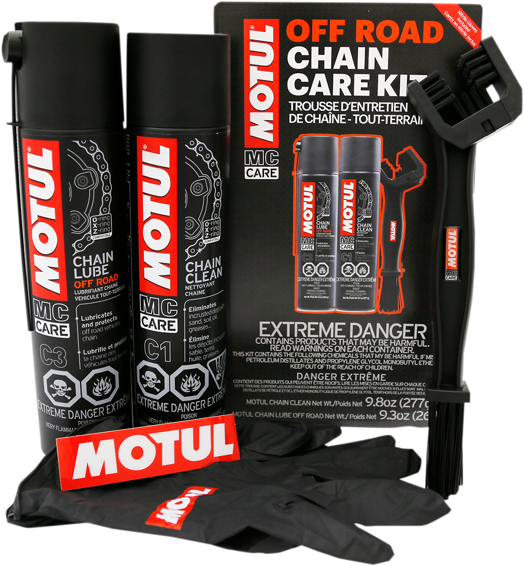 Motul Chain Care Kit - Off-Road - Aerosol