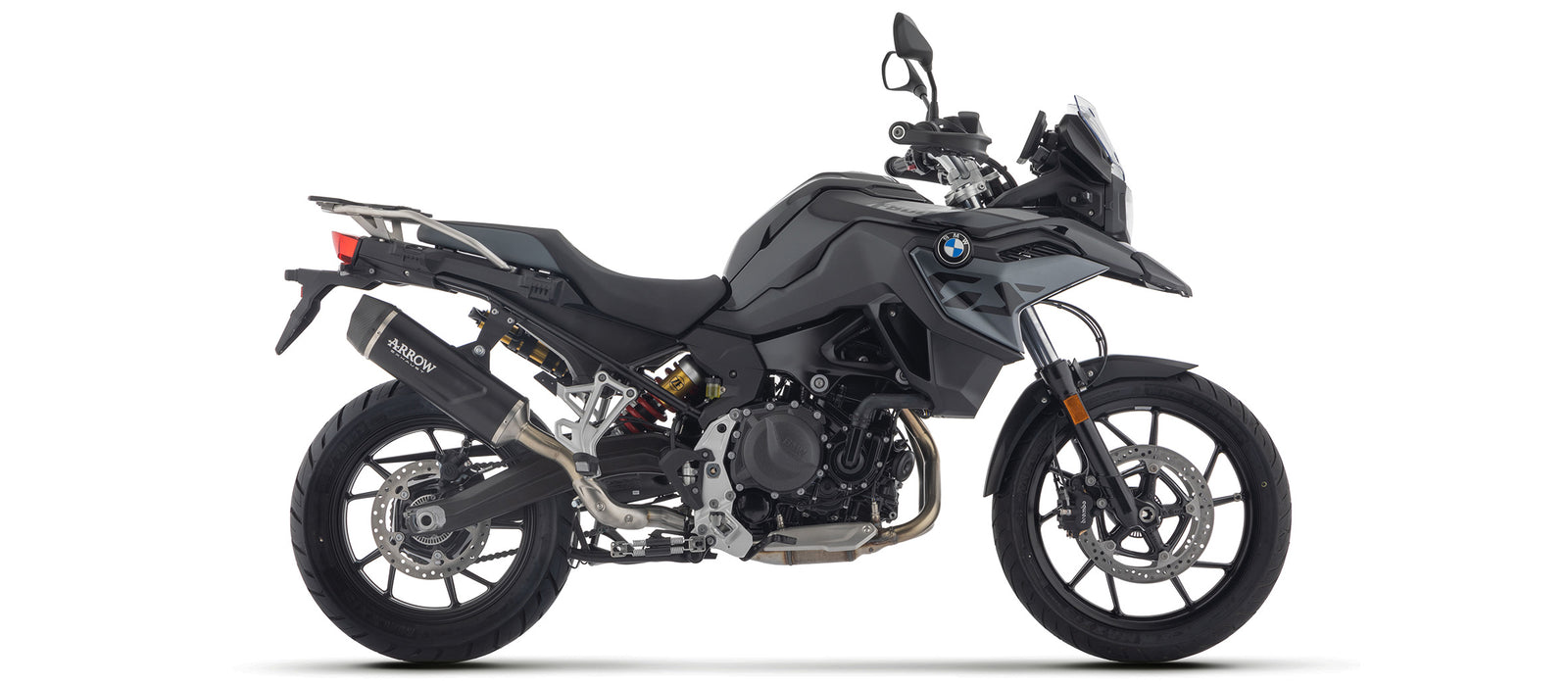 72653AKN Indy Race Evo Aluminium Dark Slip On With Carbon End Cap