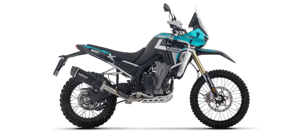 Arrow Full System With Indy Race Evo Aluminium Dark" Slip On With Carbon Fiber End Cap"