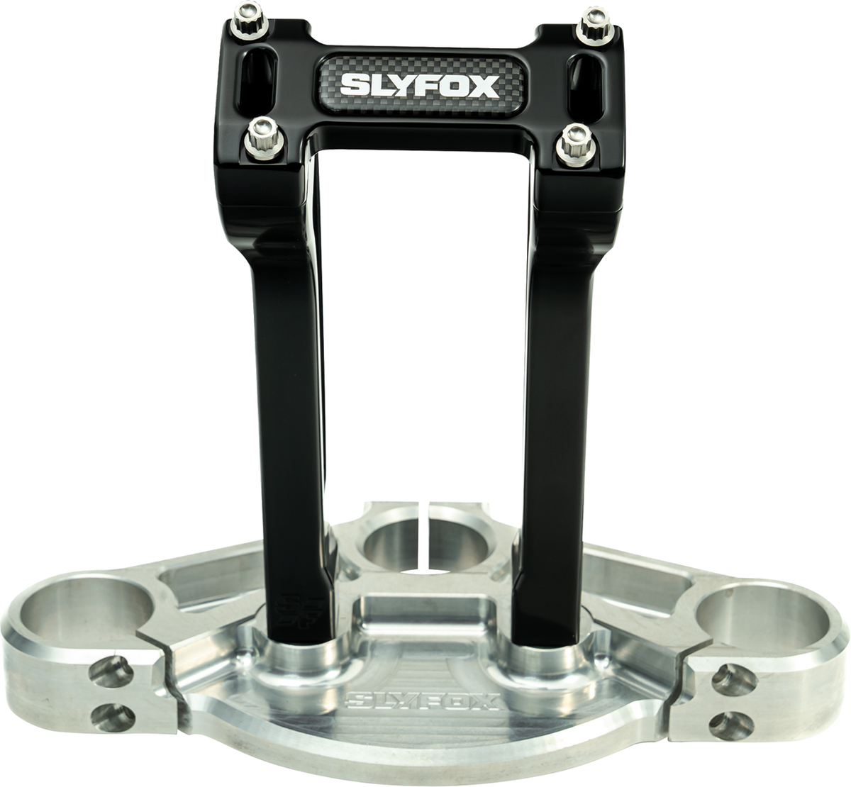 Slyfox Handlebar Riser Kit - Pullback - 1" Clamping - 8" Rise - Black