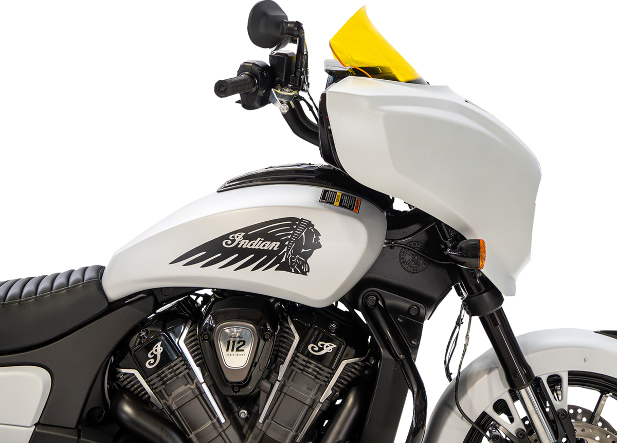 Klock Werks Windshield - 9" - Yellow - Chieftain PowerPlus/Roadmaster PowerPlus
