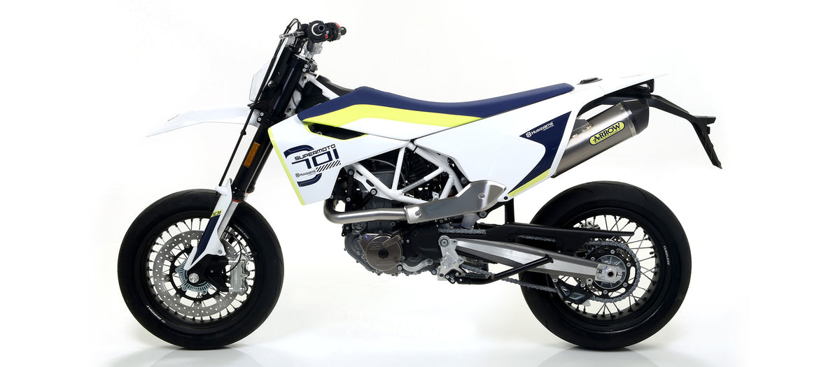 Race-Tech Titanium Slip On With Carbon End Cap