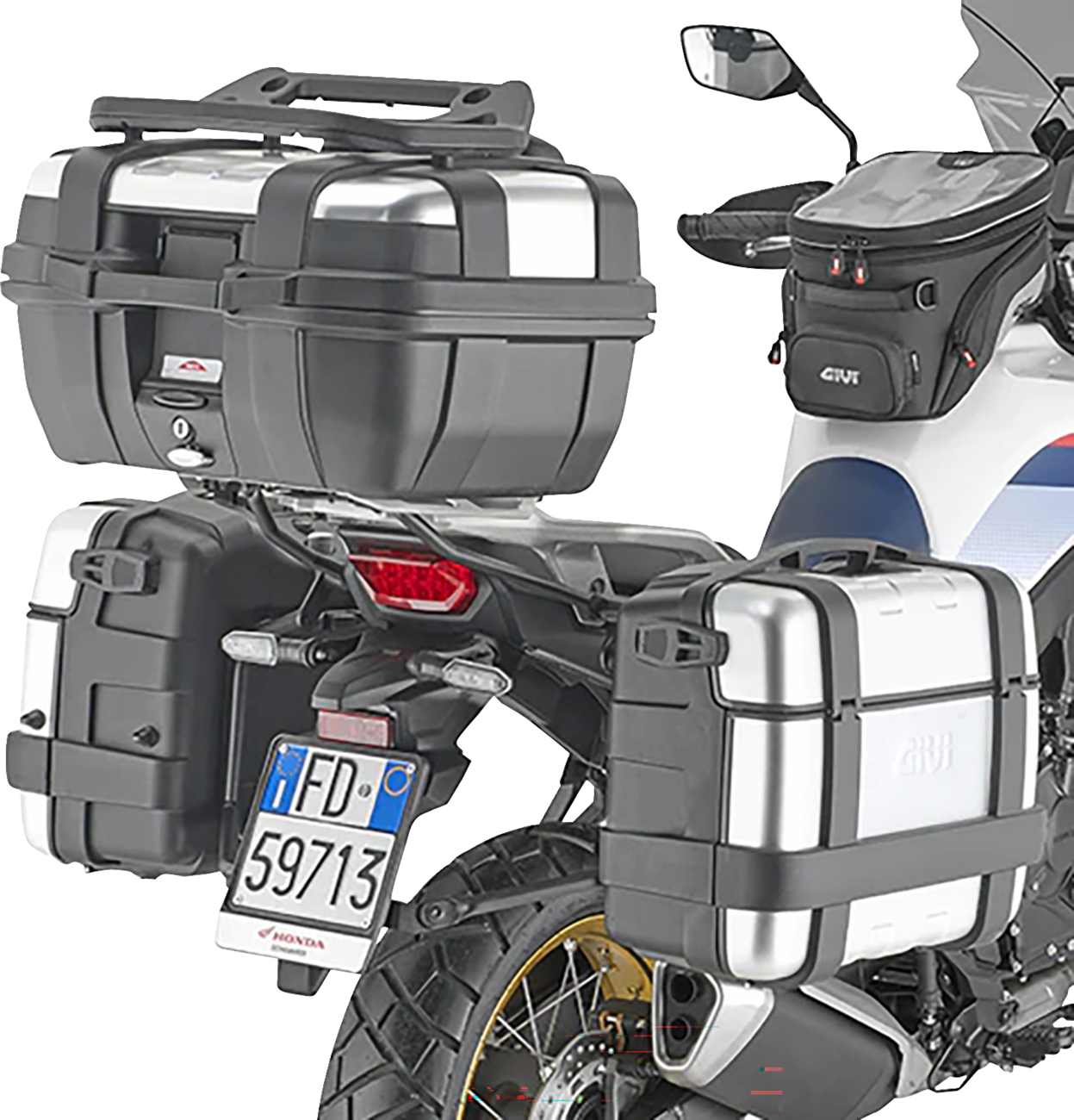 GIVI Pannier Holder - Side Case Hardware - Black/Silver