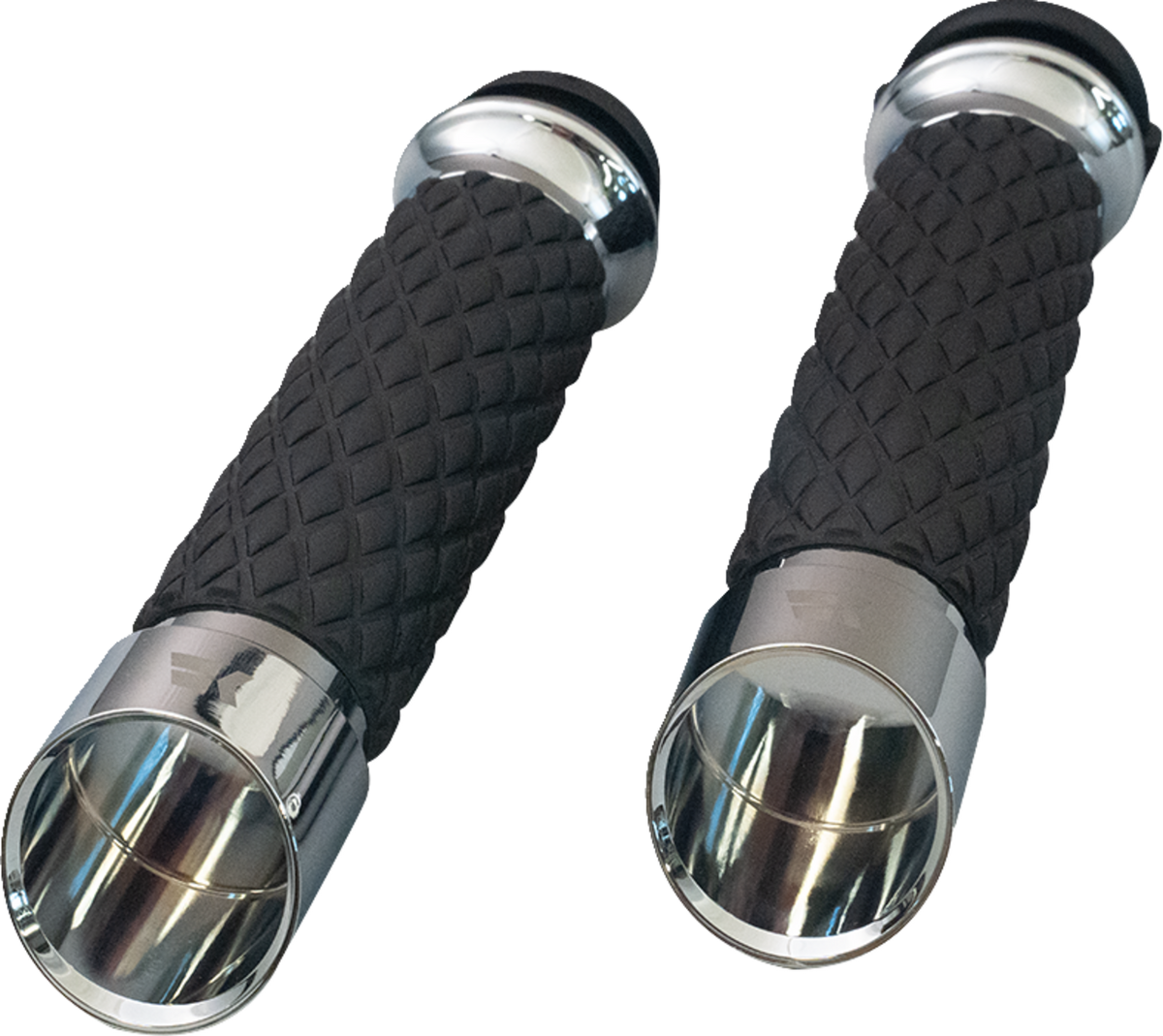 Khrome Werks Edge Grips - Custom Contour - Diamond - Chrome
