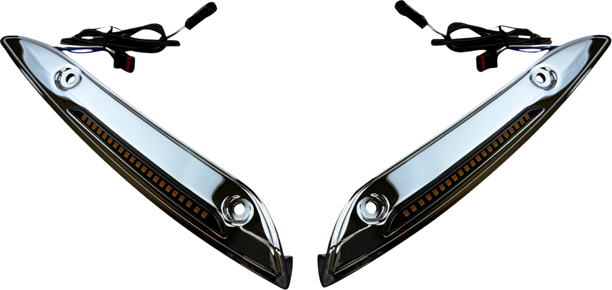 Custom Dynamics Windshield Trim - Chrome