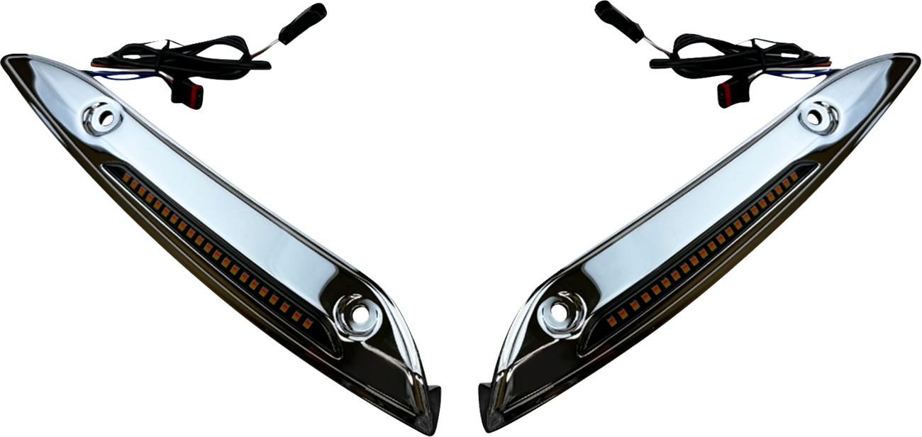 Custom Dynamics Windshield Trim - Chrome