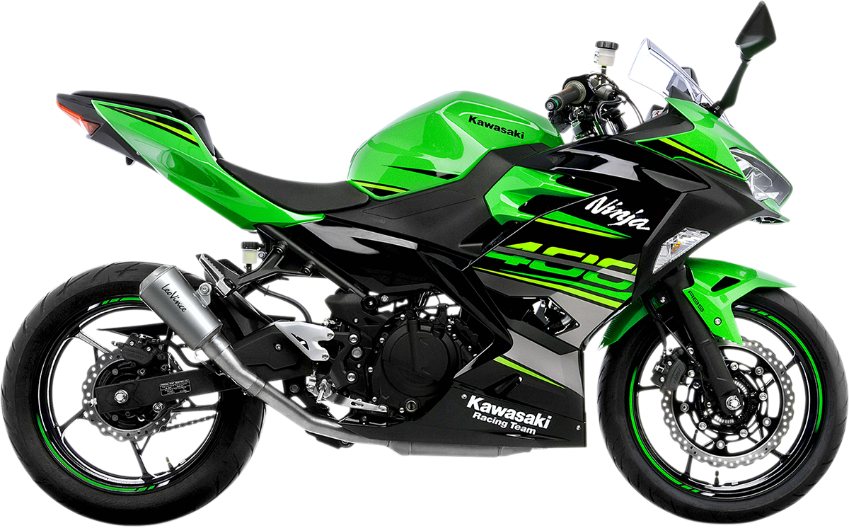 LeoVince LV-10 Slip-On Muffler - Stainless Steel - Ninja 400/500