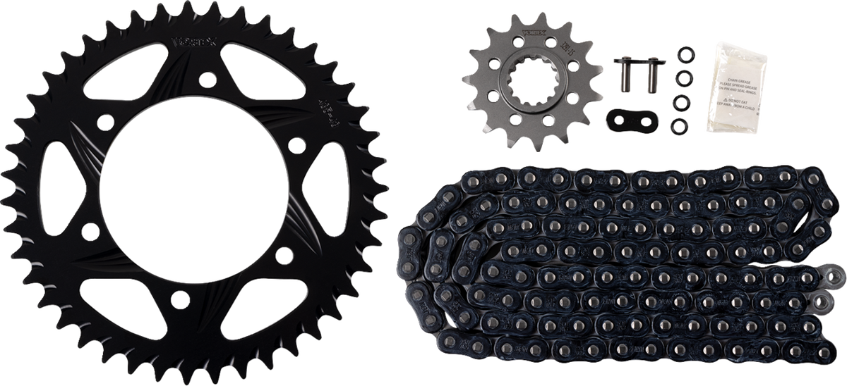 Vortex Chain And Sprocket Kit - HFRS - Black - Yamaha YZF-R1S