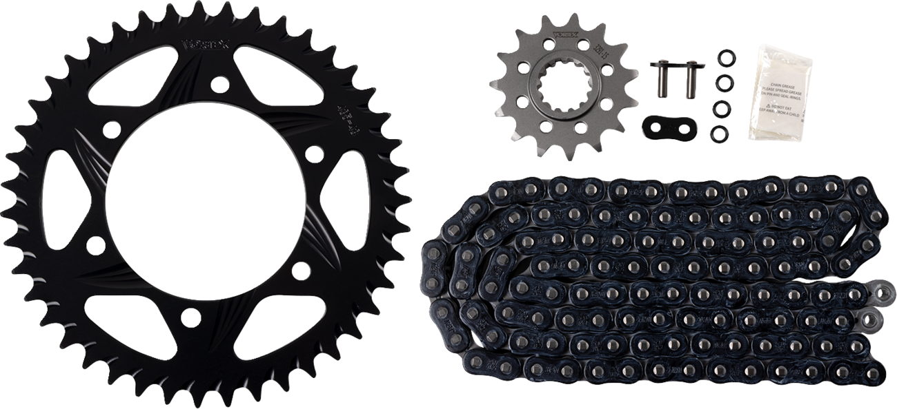 Vortex Chain And Sprocket Kit - HFRS - Black - Yamaha YZF-R1S