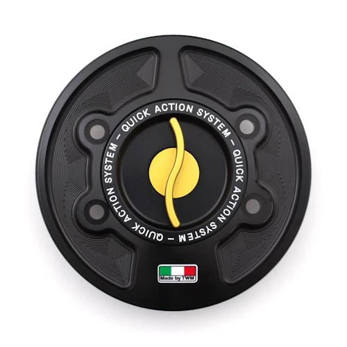 TWM Quick Action CNC Aluminum Gas Cap For BMW S1000R K63 - Yes (Silver) / Gold