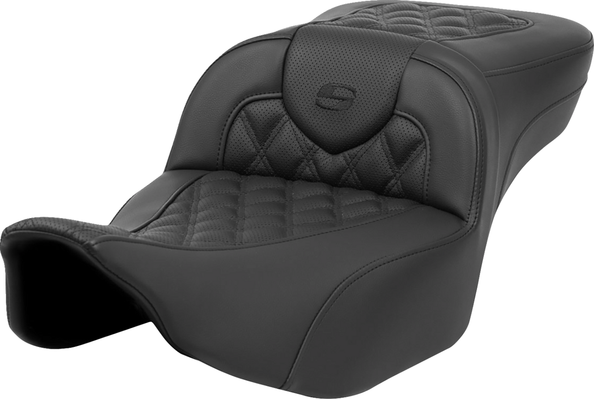 Saddlemen Roadsofa™ Extended Reach Seat - Lattice Stitch - Without Backrest - FL '23-'24