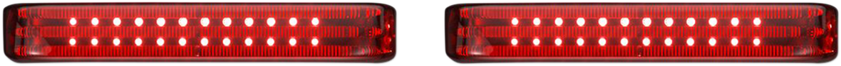Custom Dynamics Saddlebag LED Lights - Sequential - Black/Red
