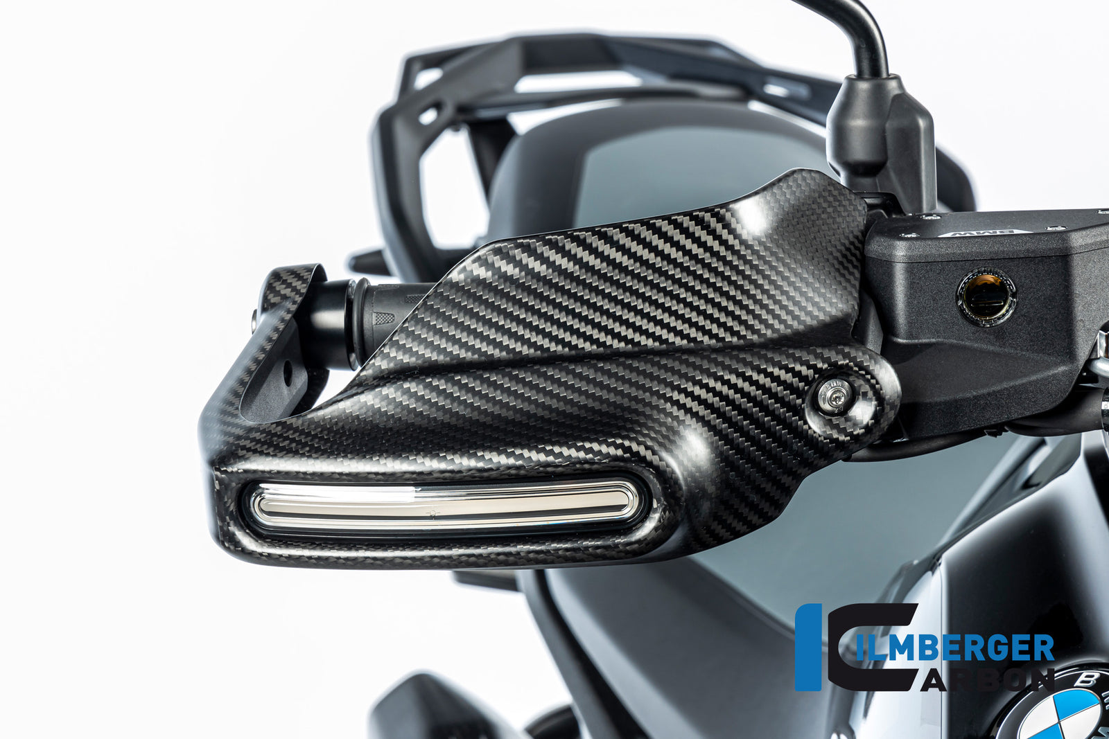 Ilmberger Carbon Handguard For Turn Signals Right BMW R 1300 GS - Matte / Twill