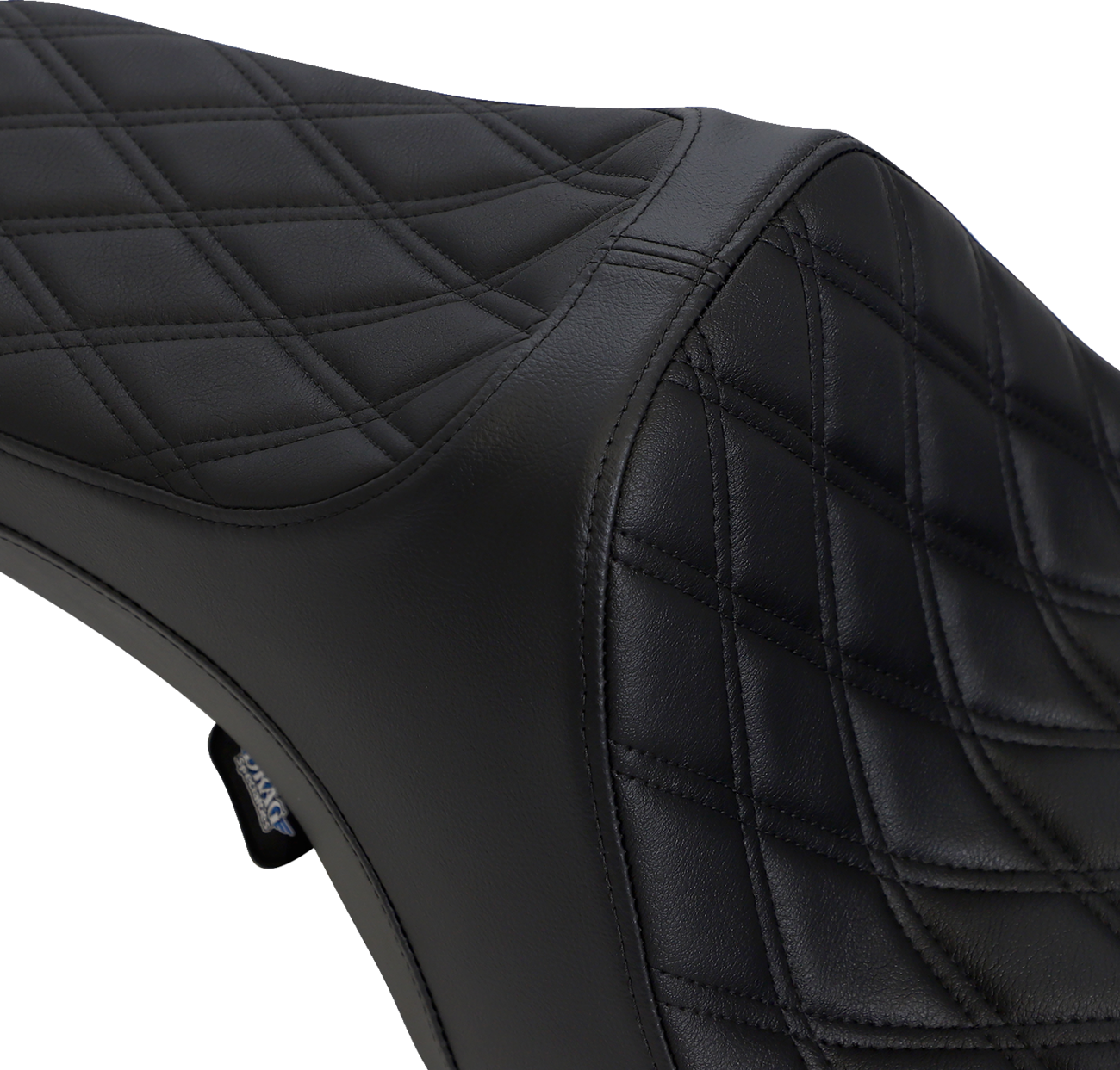 Drag Specialties Seats Predator III Seat - Double Diamond - Black Stitched - FLHR/FLHX '99-'07