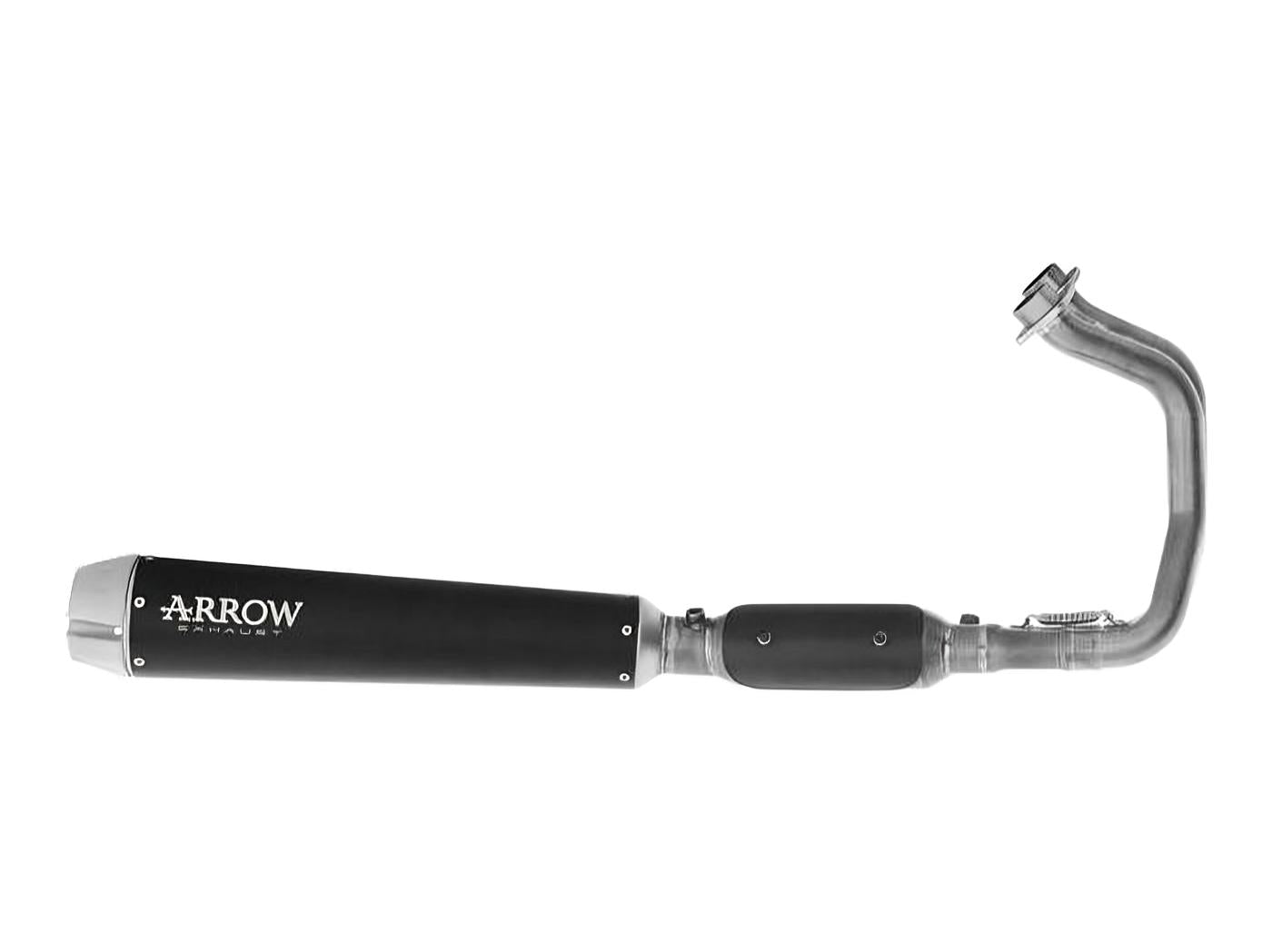 74516RBA Full System Rebel With Aluminium Polish Rear End Cap