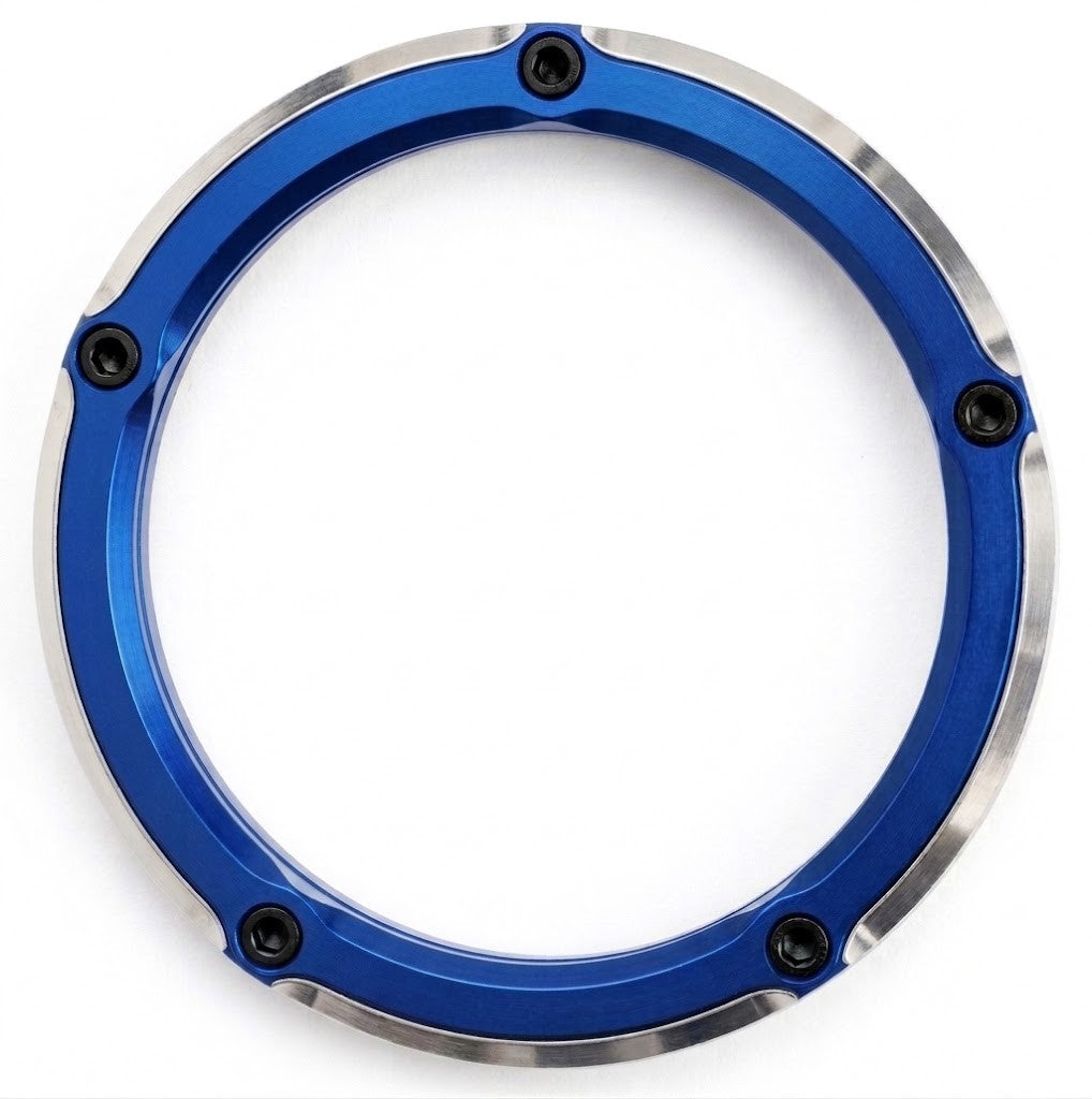 Ducabike DBK AG02 Clear Clutch Cover Oil Bath External Ring - Blue