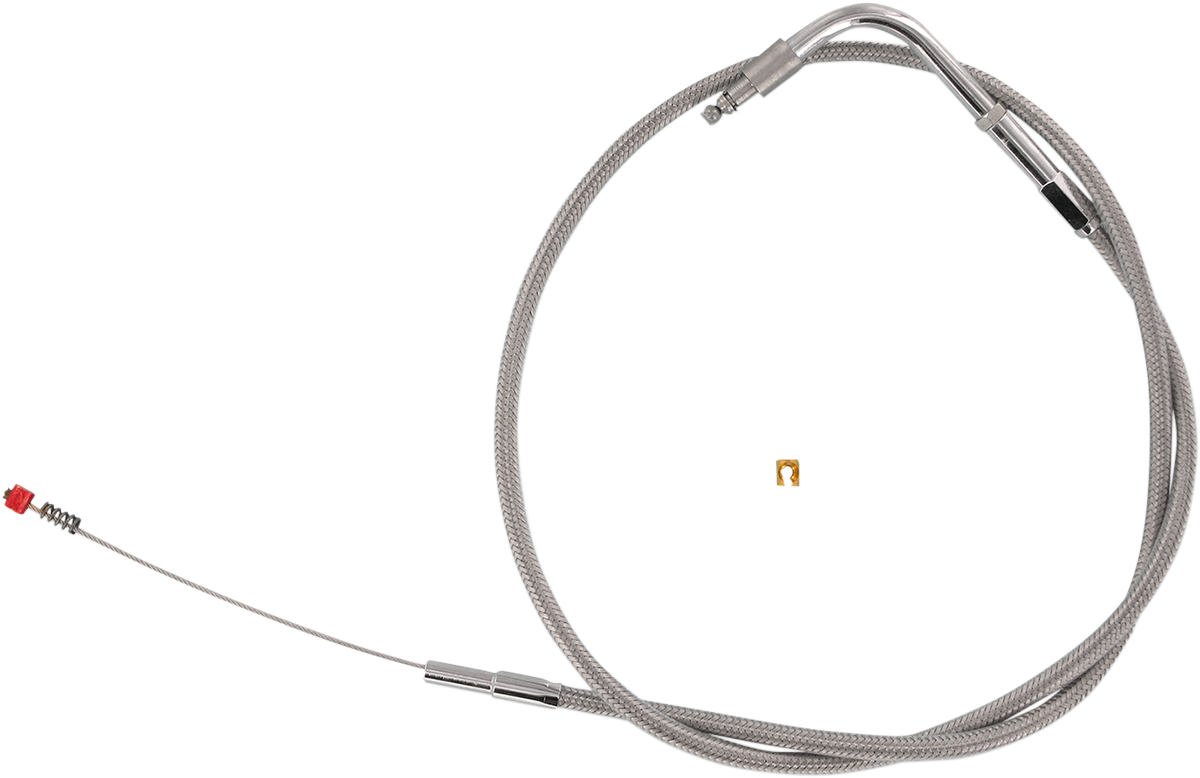 Barnett Stainless Steel Idle Cable - '01-'15 Softail