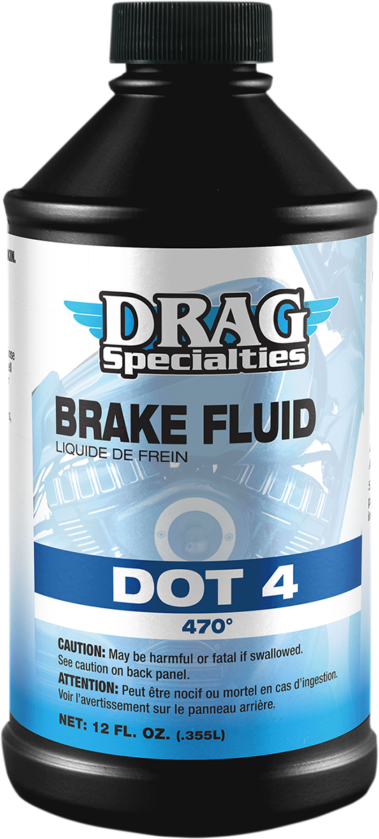 Drag Specialties Oil DOT 4 Brake Fluid - 12 U.S. Fl Oz.