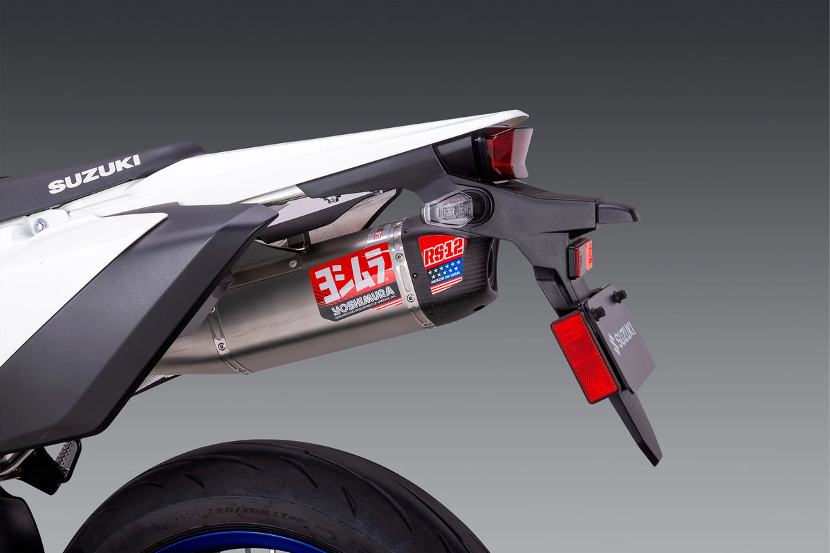 Yoshimura DR-Z4 S/Sm 25-26 Race RS-12 Stainless Full Exhaust, W/ Stainless Muffler