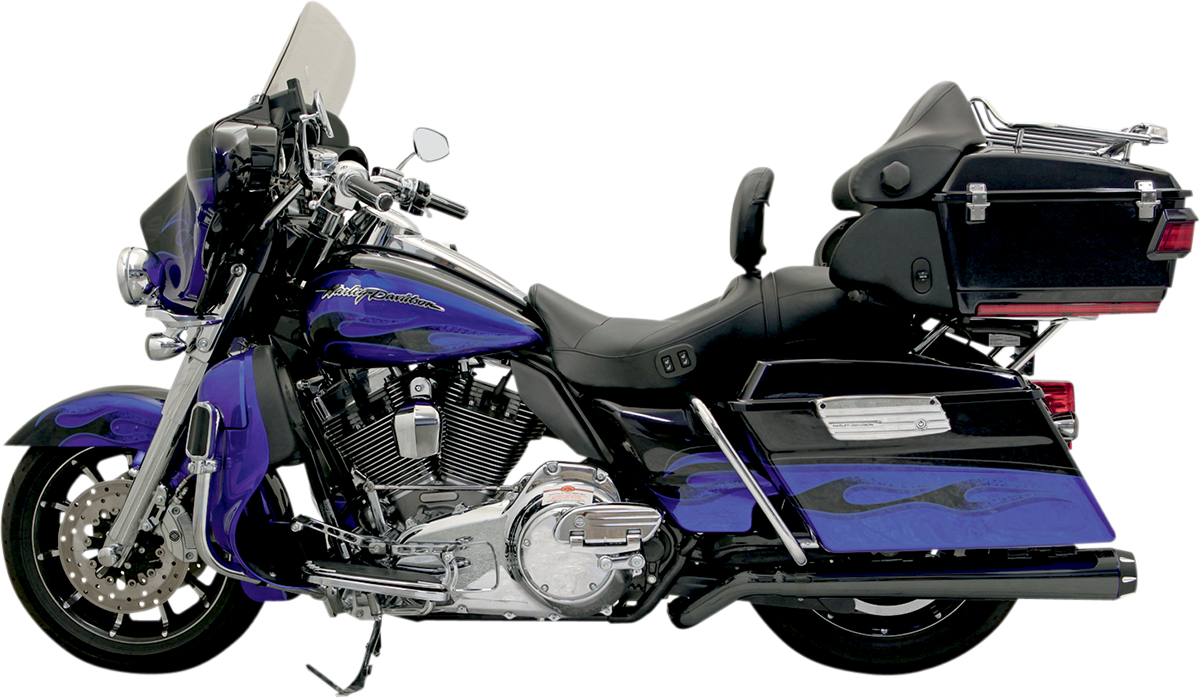 Bassani Xhaust Pseudo Left-Side Megaphone Muffler - Black - '09-'16 FL