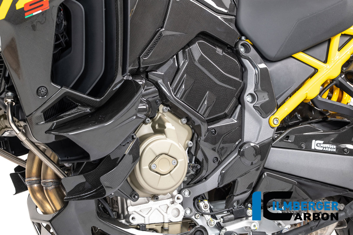 Ilmberger Carbon Upper Frame Cover Left Carbon Glossy Ducati Multistrada V4 2025