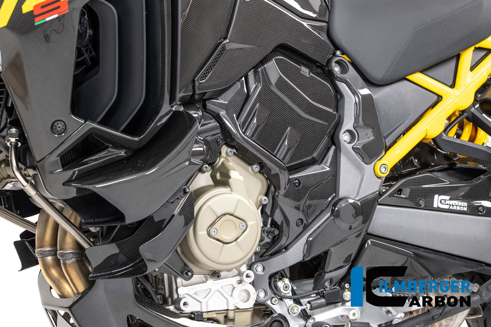 Ilmberger Carbon Upper Frame Cover Left Carbon Glossy Ducati Multistrada V4 2025