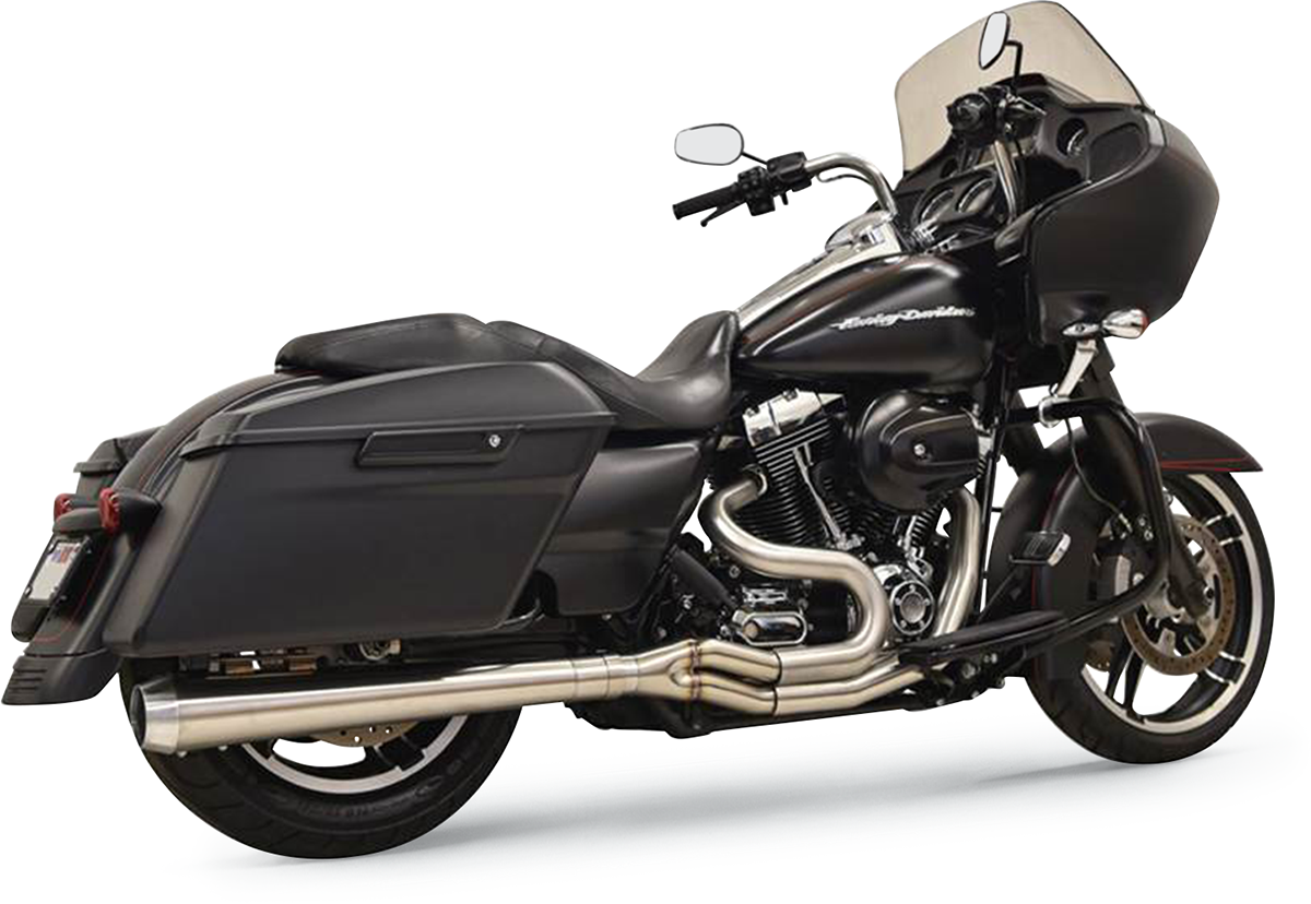 Bassani Xhaust 2:1 Exhaust - Stainless Steel - Megaphone