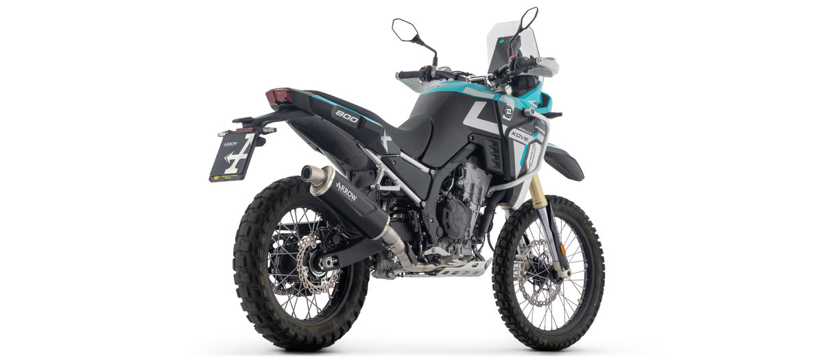 72667AON Indy Race Evo Aluminium Dark Slip On With Steel End Cap