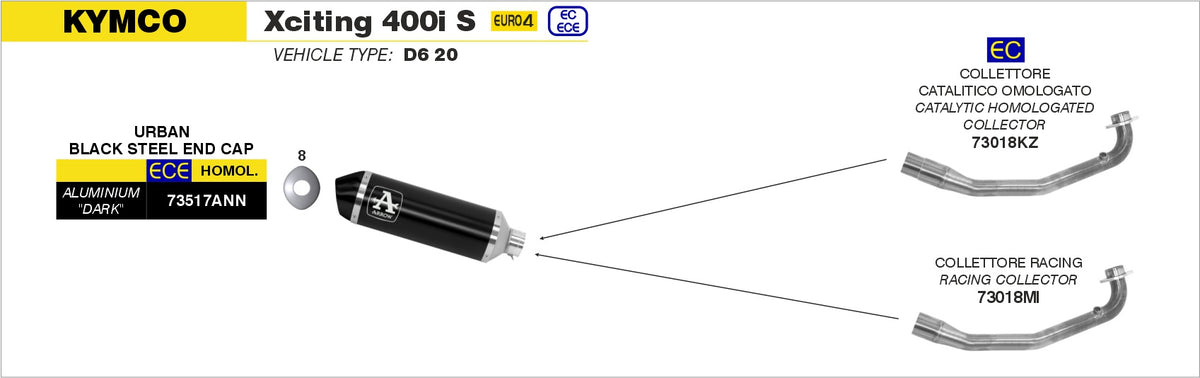 Arrow 73018MI Racing Header