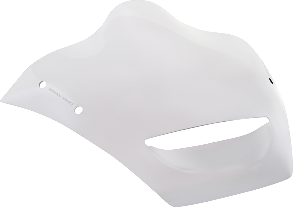 Memphis Shades Vented Windshield - BRL Race Bubble - Vented - 4" - Clear - '23-'26 Road Glide