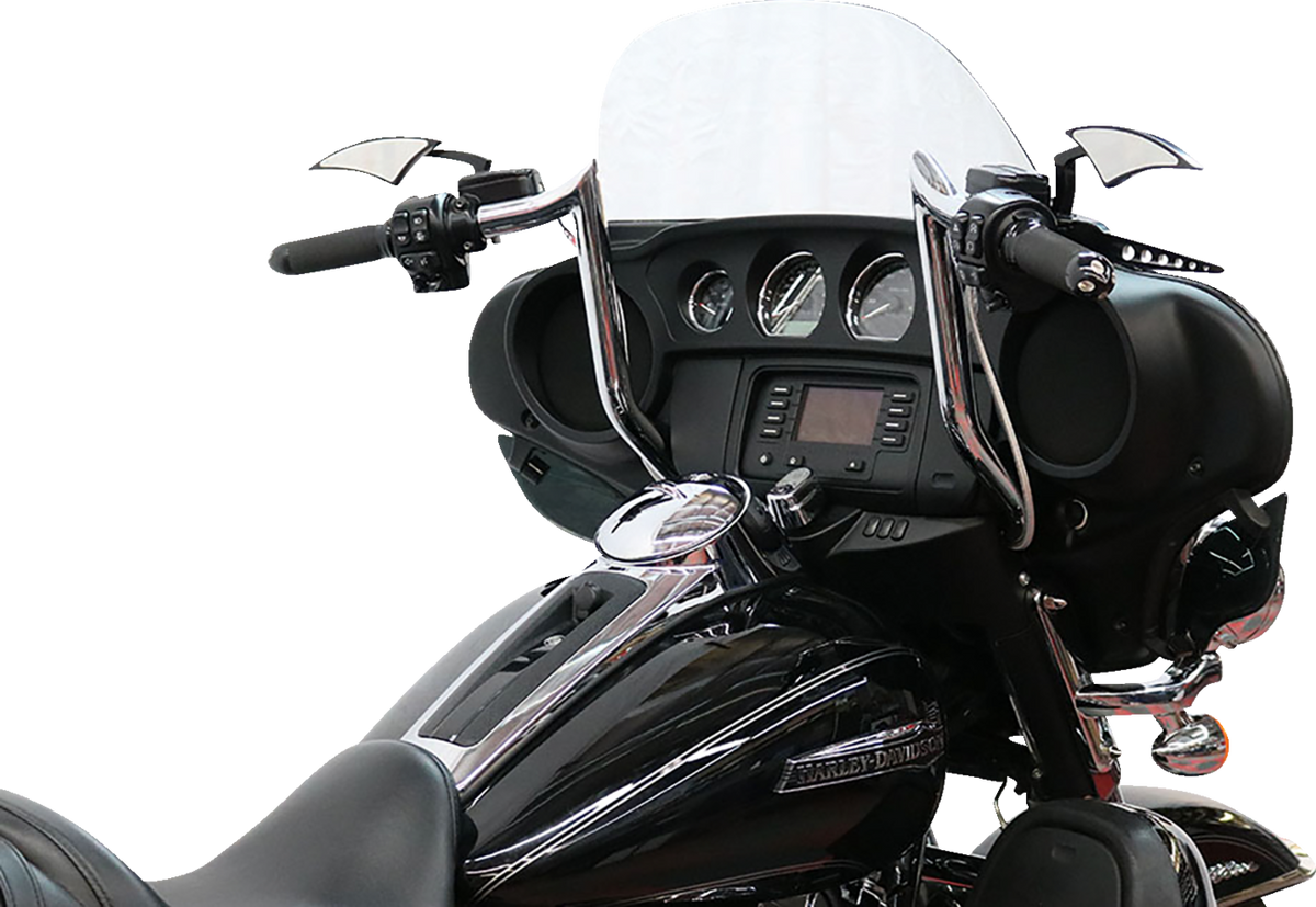 Paul Yaffe Bagger Nation Pre-Wired Handlebar - Monkey Bar - 12" - Chrome