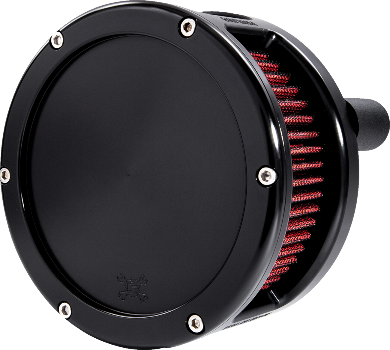 Feuling Parts BA Series Air Cleaner Kit - Black Anodized - Red Filter