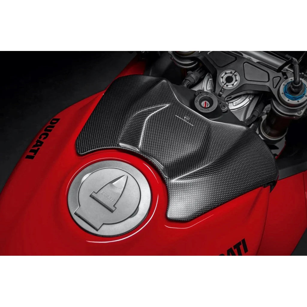 Ducati Performance Carbon Fiber Tank Cover Panigale V4 V4S Tricolore