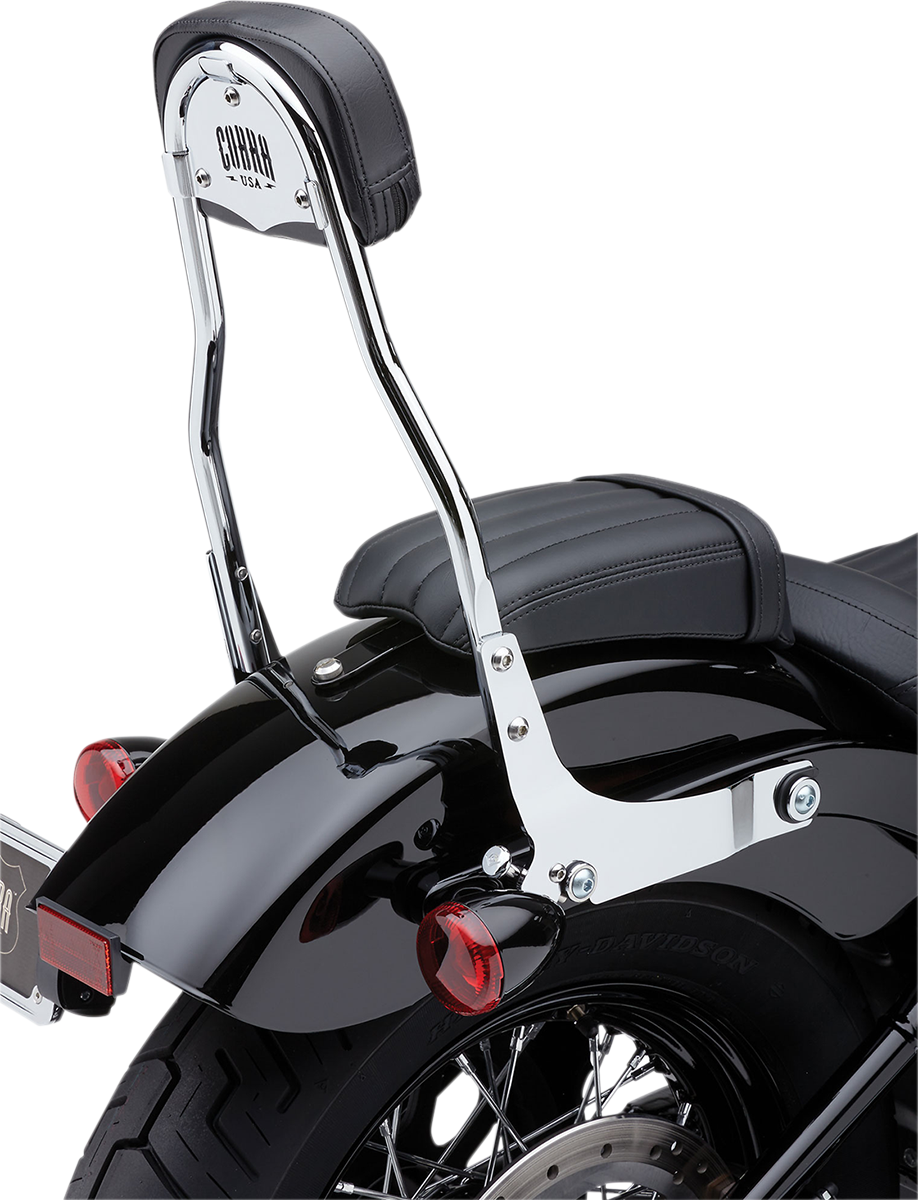 Cobra Backrest Kit - 14" - Chrome - FXLR