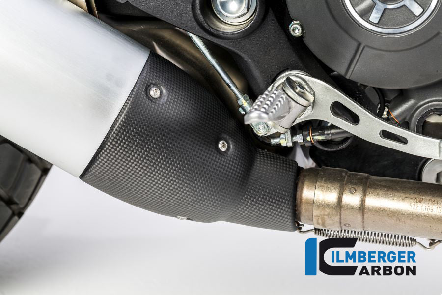 Ilmberger Carbon Muffler Exhaust Protector Ducati Scrambler 2016 - Matte