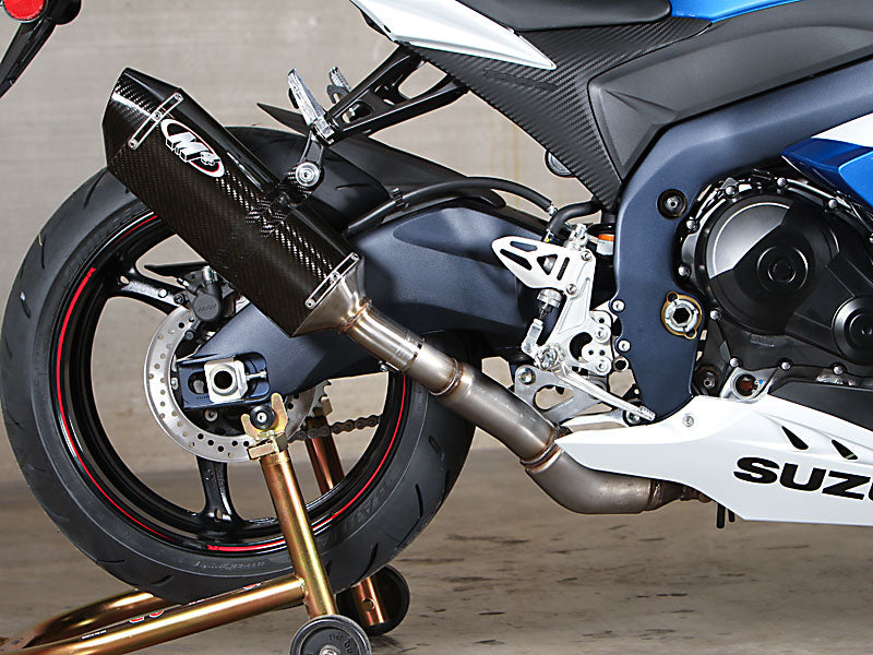 M4 Exhaust 2012-16 GSXR 1000 Slip On System Carbon Detail