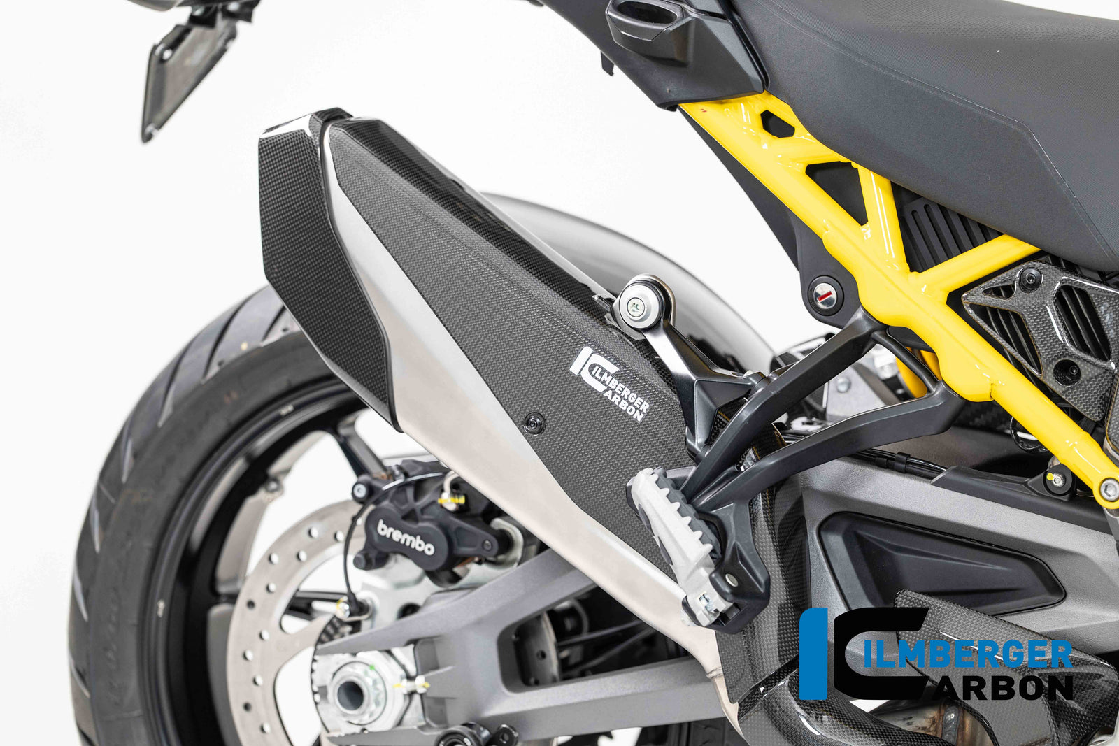 Ilmberger Carbon Exhaust Heat Shield Carbon Glossy Ducati Multistrada V4 2025