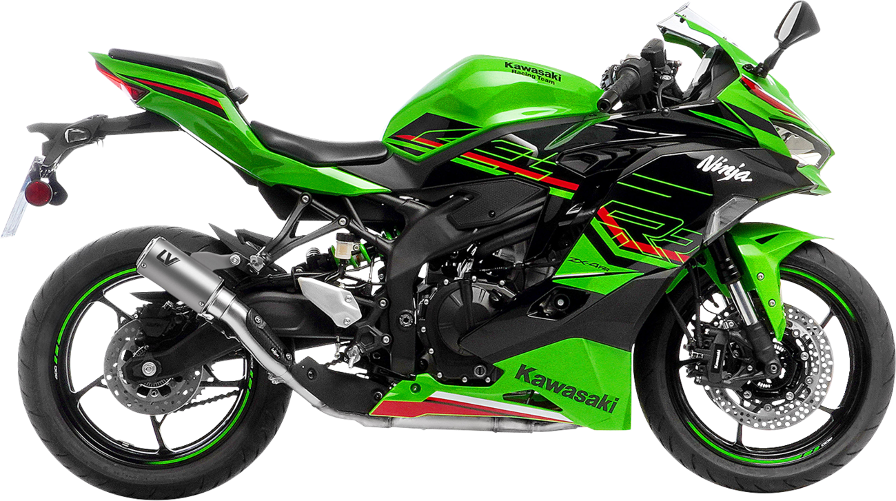 LeoVince LV Corsa S Slip-On Muffler - Titanium - Kawasaki ZX-4R/RR