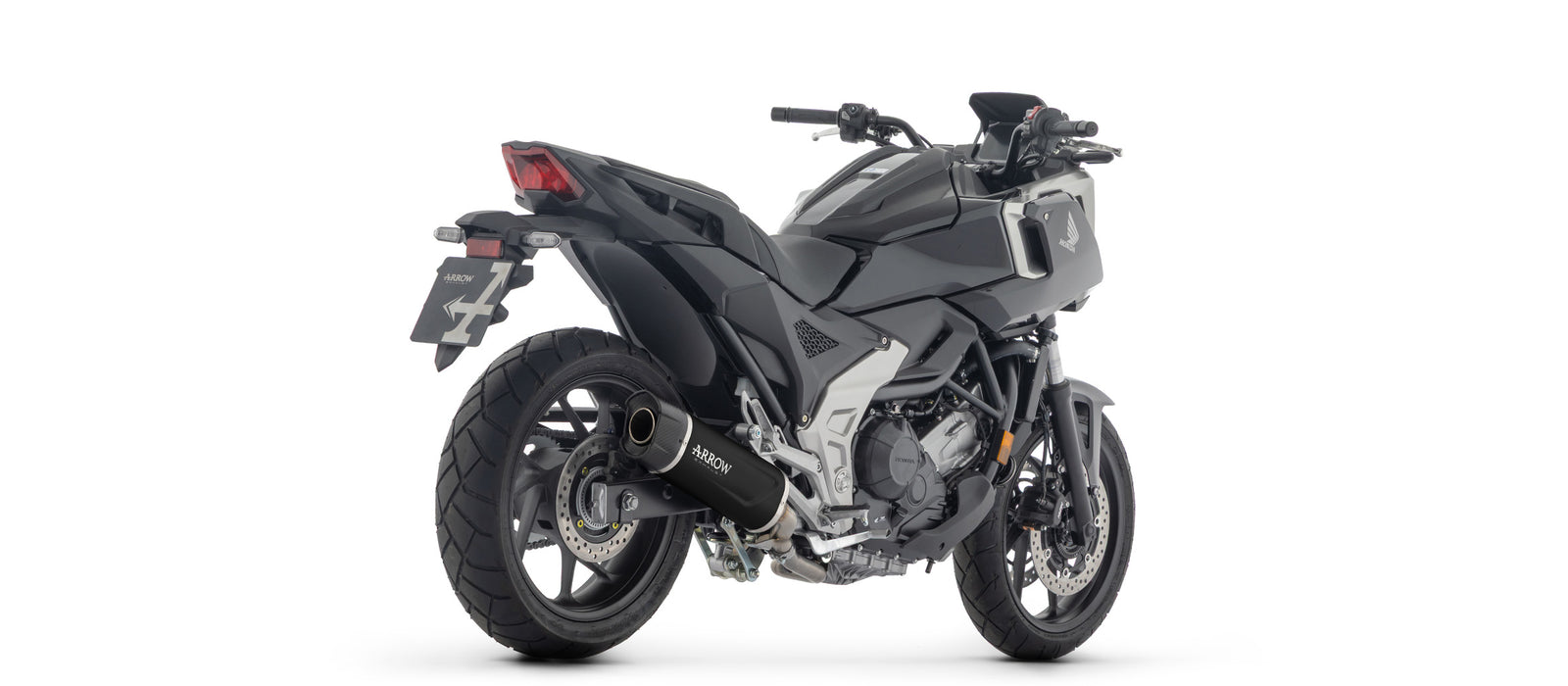 Arrow 71997AKN Indy Race Evo Aluminium Dark Slip On With Carbon End Cap