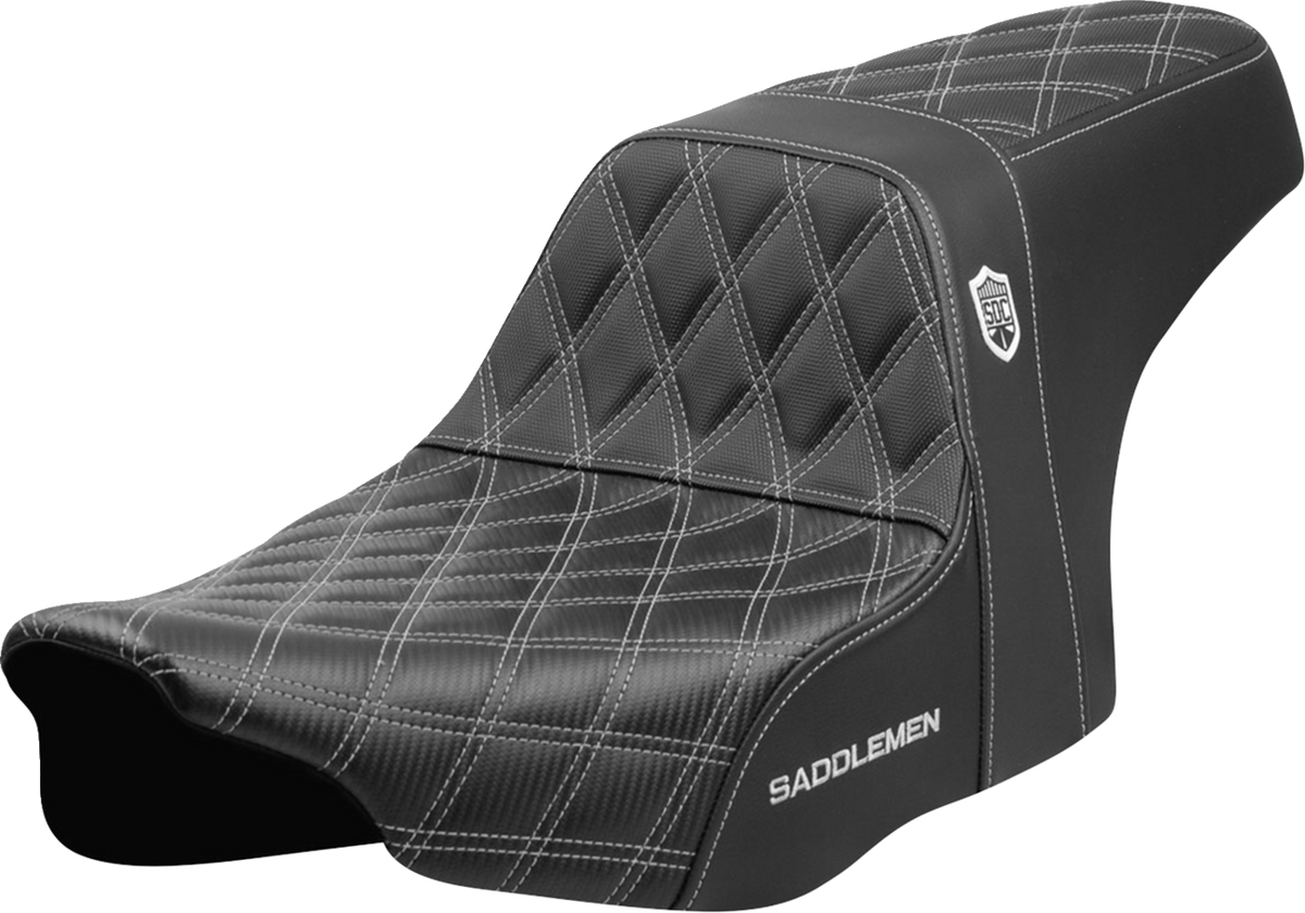 Saddlemen Pro Series SDC Performance Seat - Silver Stitching - W/O Backrest - FLT/FLH '23-'24