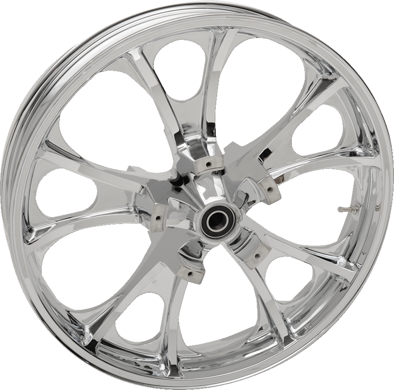 Coastal Moto Wheel - Largo 3D - Front - Dual Disc/Without ABS - Chrome - 21x3.5 - '08+ FL