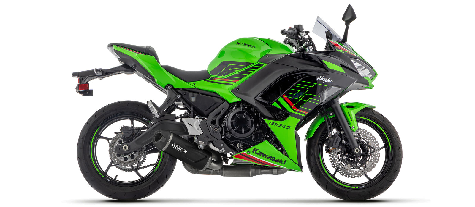 Full System With Indy Race Evo Aluminium Dark" Slip On"