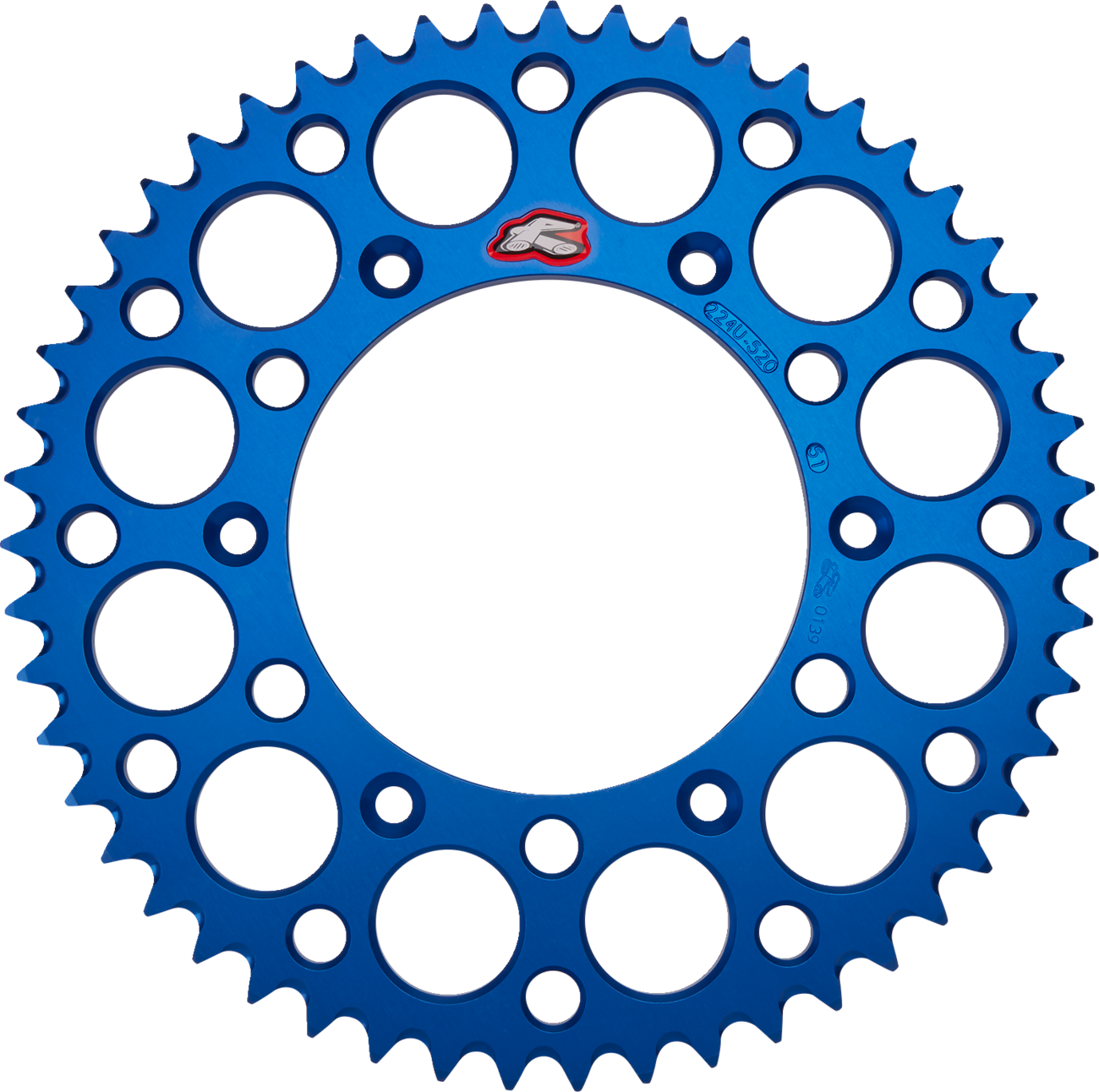 Renthal Rear Sprocket - Aluminum - 51 Tooth - Blue