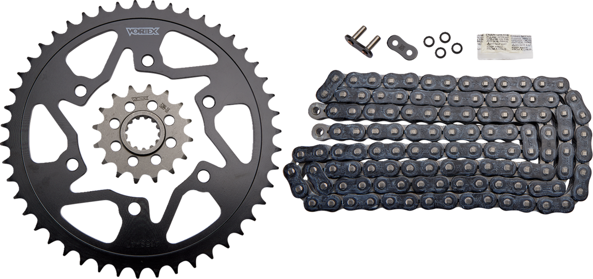 Vortex Chain And Sprocket Kit - HFRS - Black - Yamaha YZF-R1