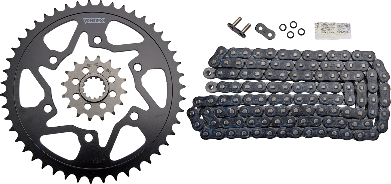 Vortex Chain And Sprocket Kit - HFRS - Black - Yamaha YZF-R1