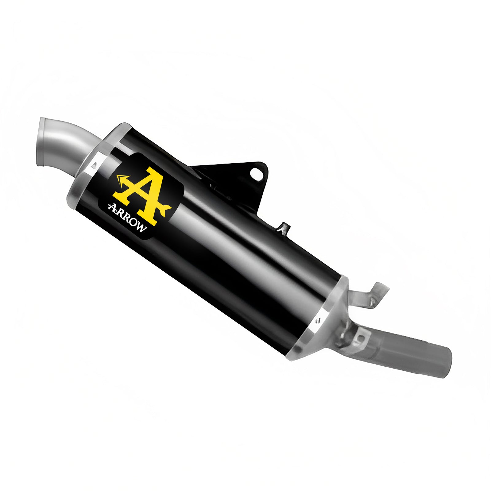 Arrow 72638AON Indy Race Aluminium Dark Slip On With Steel End Cap