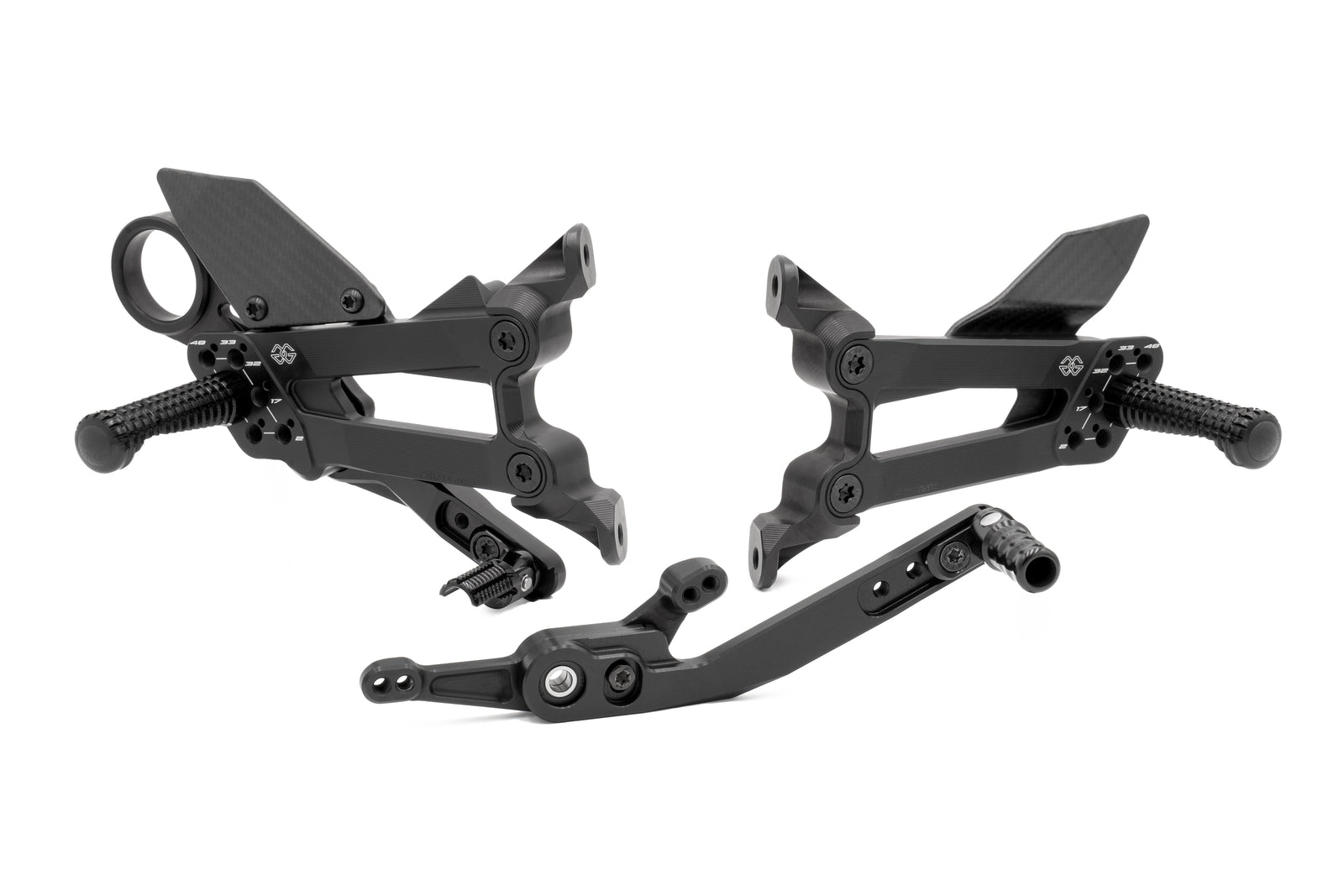 Gilles Tooling Footrest System FXR Black Matt