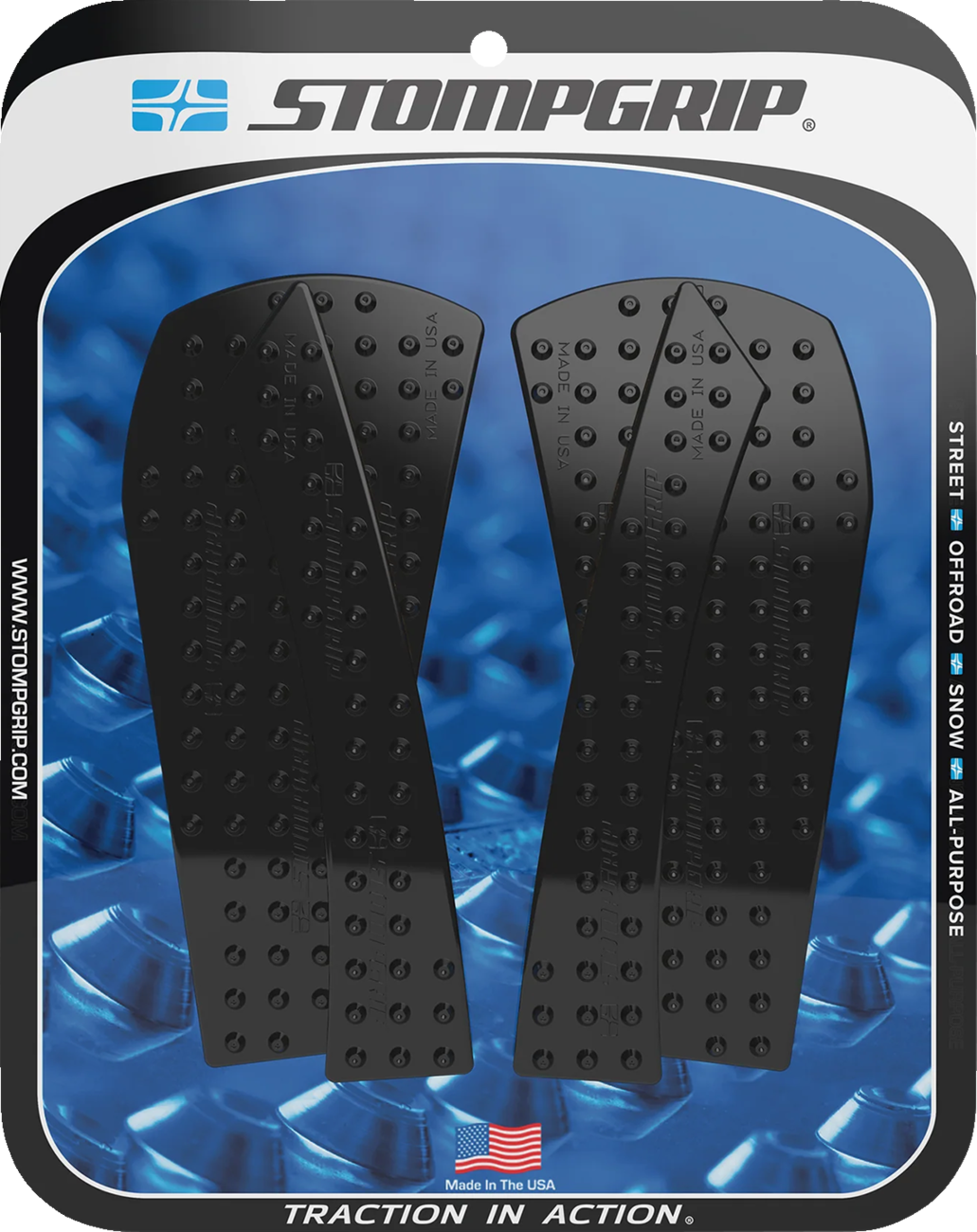 StompGrip Tank Grips - Volcano - Black - KTM - Adventure '23-'25